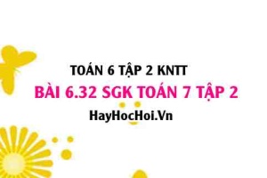 Bài 6.32 SGK Toán 7 tập 2 Kết nối tri thức